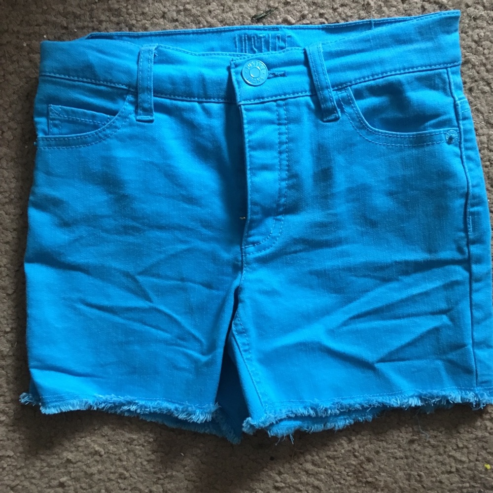 Girls 12 slim turquoise shorts